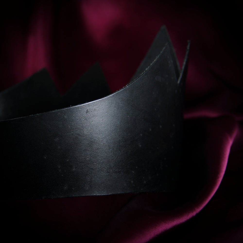 Flawed Leather Crown (Tall)