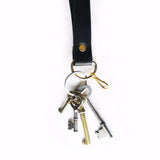 Leather Lanyard -- Black Leather