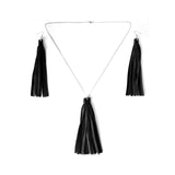Leather Tassel Necklace