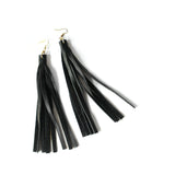 Leather Tassel Earrings