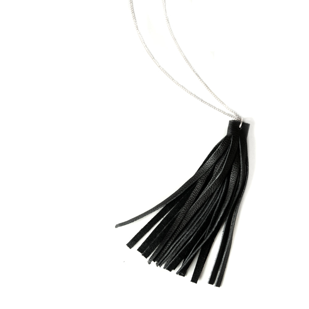 Leather Tassel Necklace