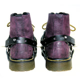 BADASS black boot harnesses, back view on boots