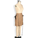 Khaki Shark Fin Skirt