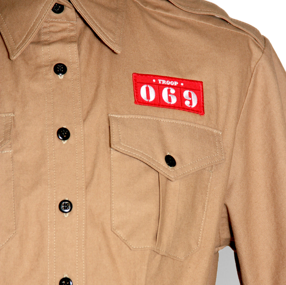 Khaki Shirt Dress
