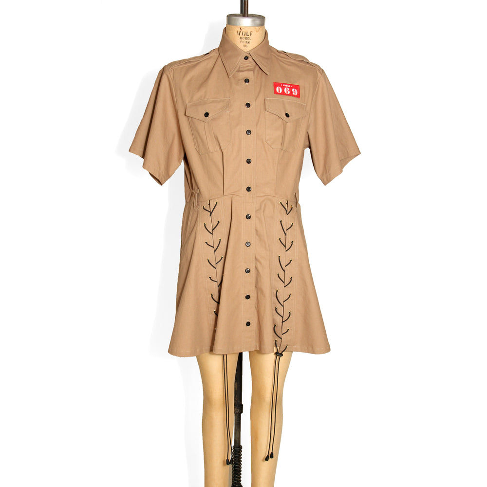 Khaki Shirt Dress