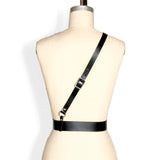 Military Belt -- Black Leather