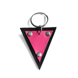 Pink Triangle Keychain