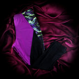 Colorblocked Mesh Capri Leggings