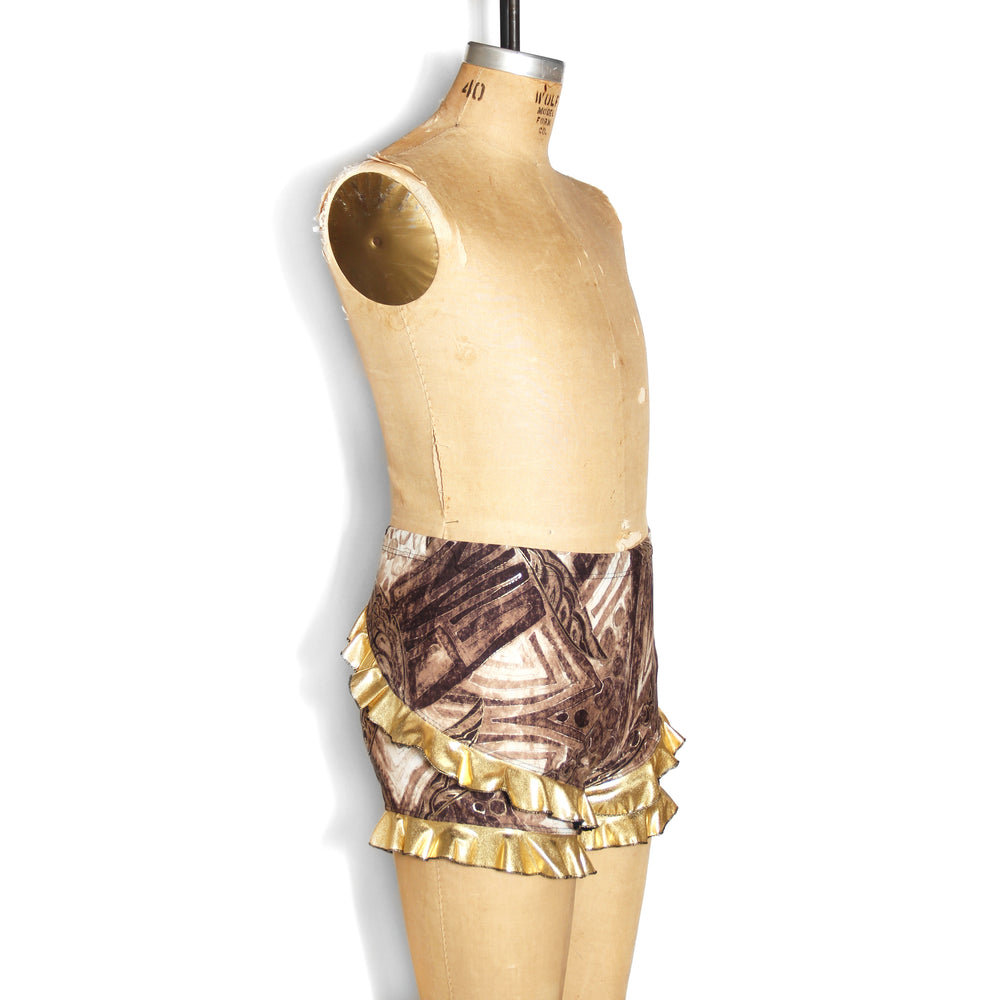 Golden Ruffle Shorties