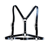 Half-Suspendered Harness --Faux Leather