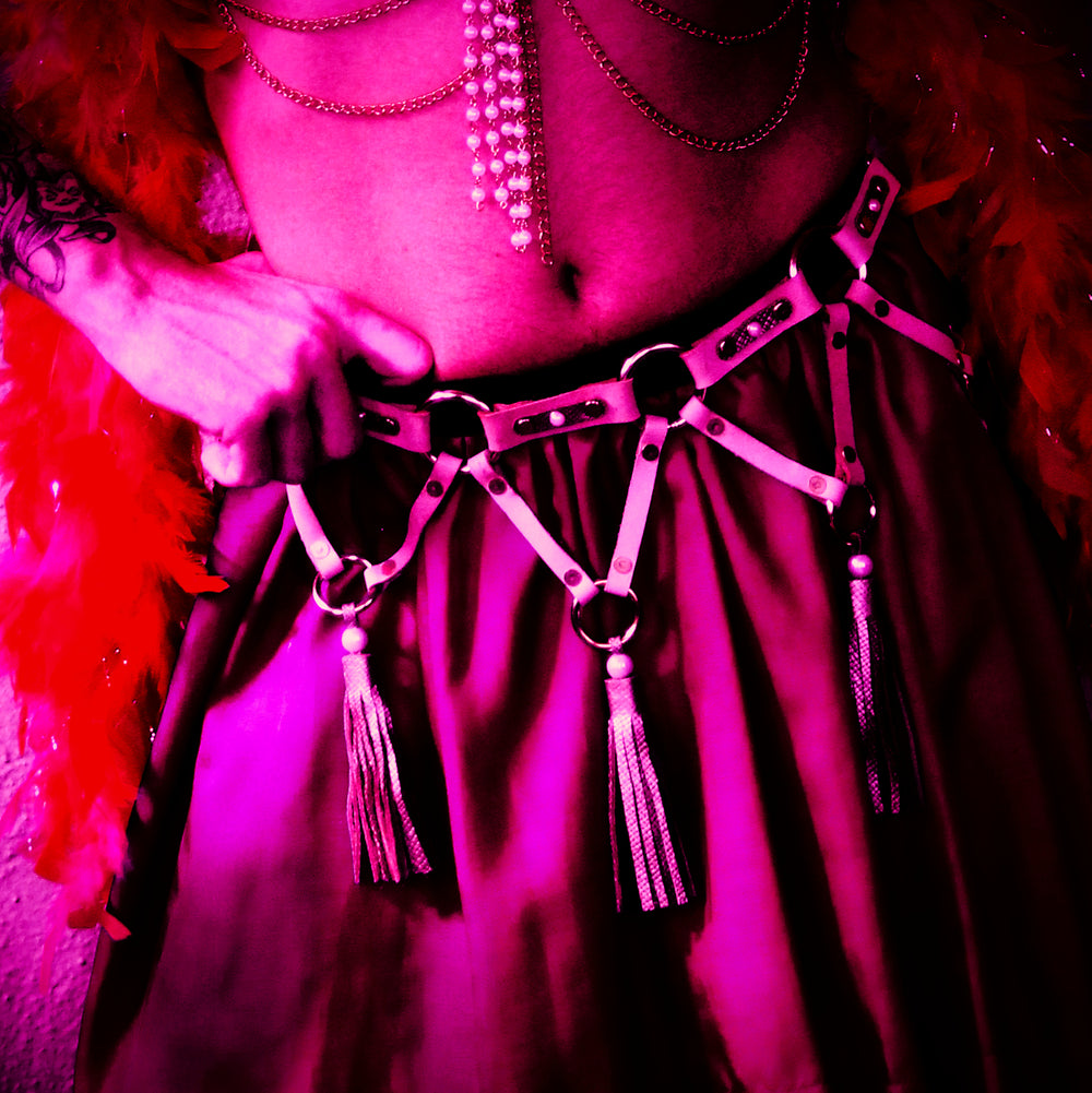 Leather Tassel Belt