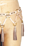 Leather Tassel Belt