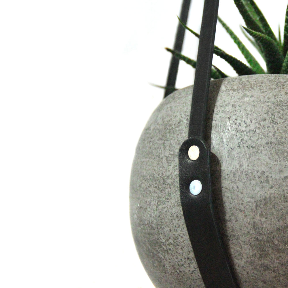 Leather Plant Hanger -- medium