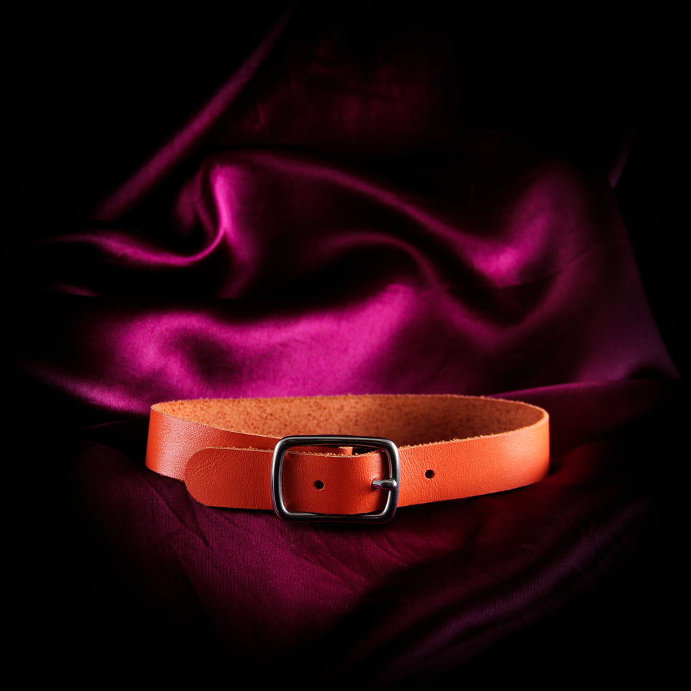 Orange Basic Buckle Choker