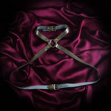Orbital Harness in Elephant Grey Leather (sample)
