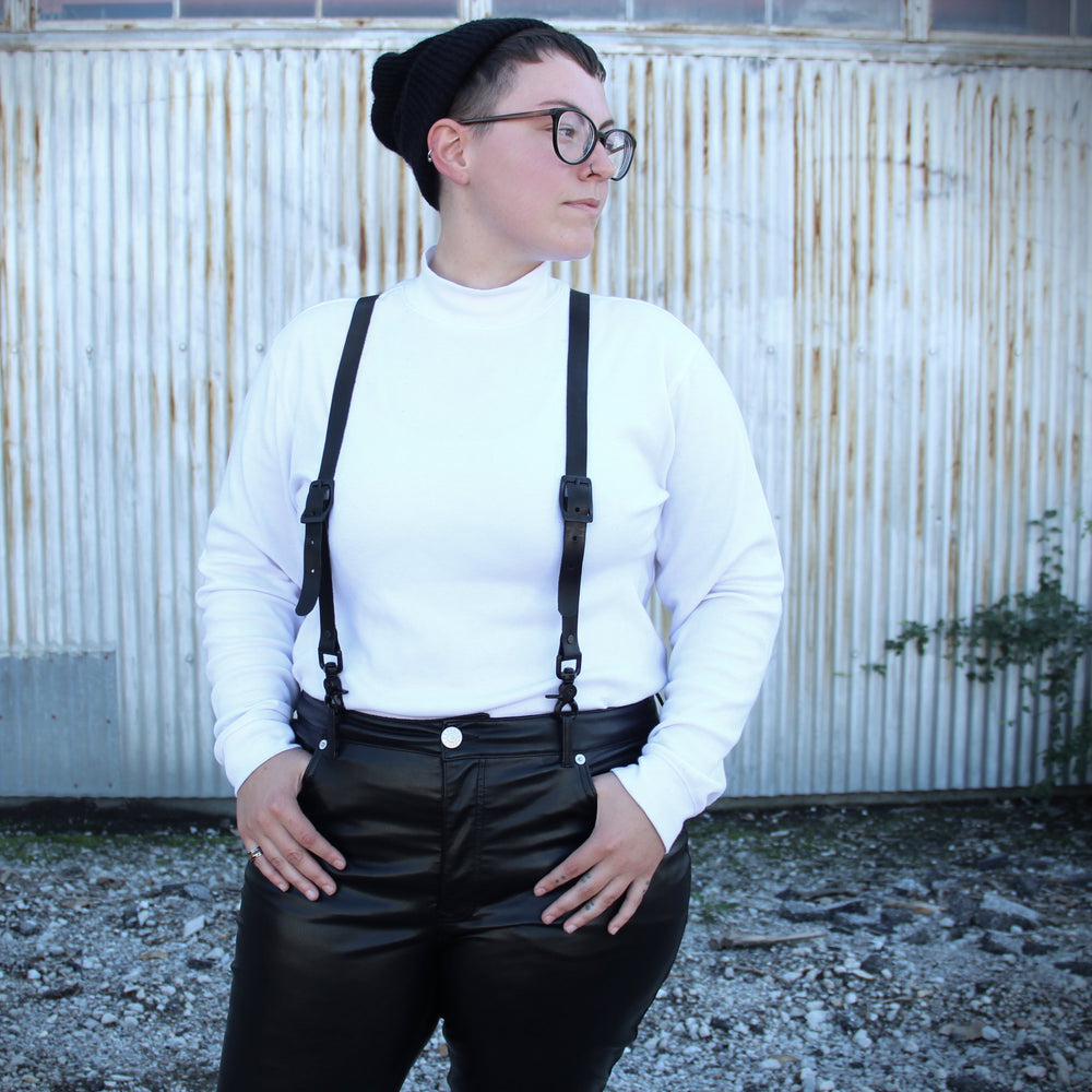 Leather Suspenders - Audio Helkuik – audio helkuik