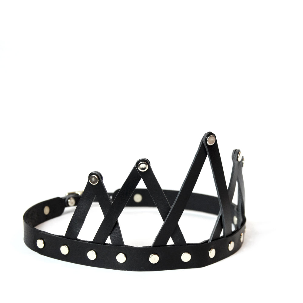 Skeletal Leather Crown