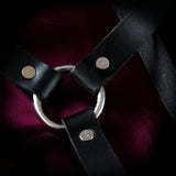 Flawed Leather Suspenders - Black (Y-back style)