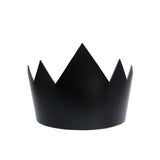 Black leather crown tall, front view